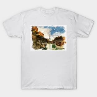 Dubai Emirates Awesome Watercolor Traveling Fine Art Painting T-Shirt